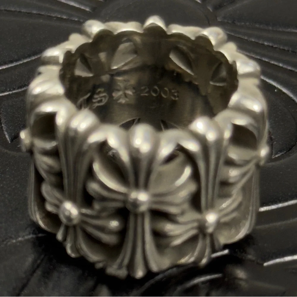 Chrome Hearts 925 Silver Cemetery Ring Size 7 US - Picture 9 of 11